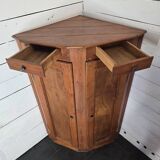 Old fir corner cabinet