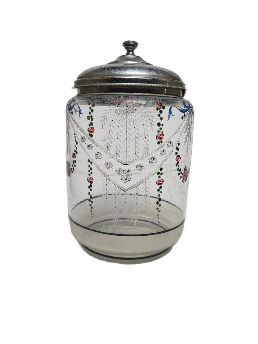 Danish Art Nouveau biscuit box, 1890s