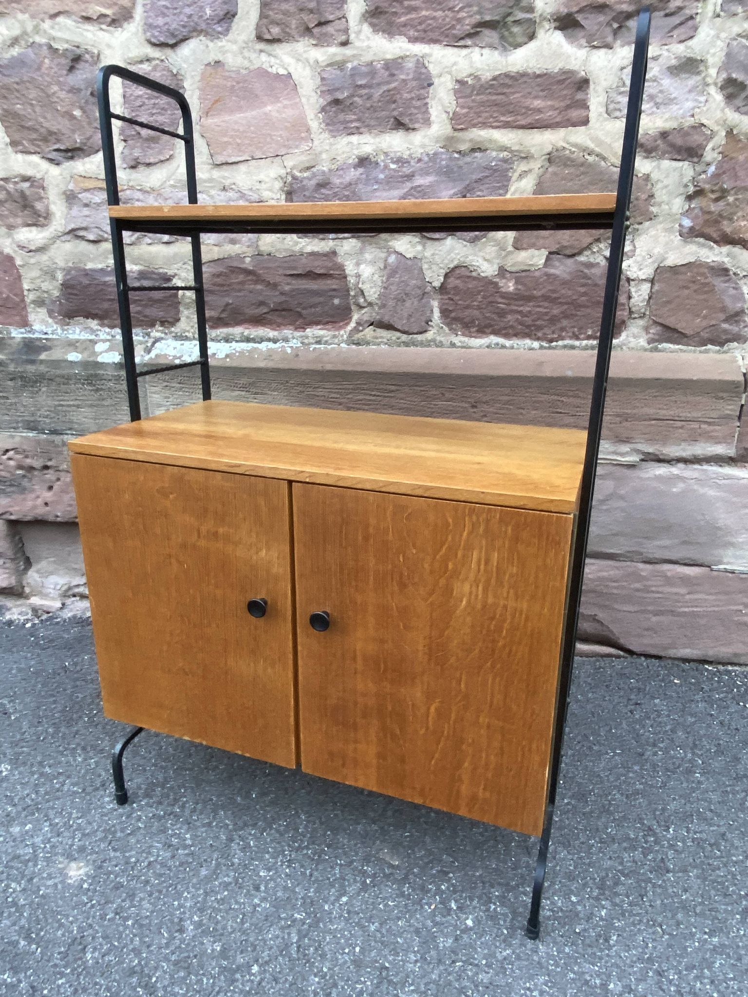 Vintage Scandinavian bookcase from the 1960s, ladder-style furniture