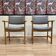 Pair of armchairs stamped "hans wegner" 1960.