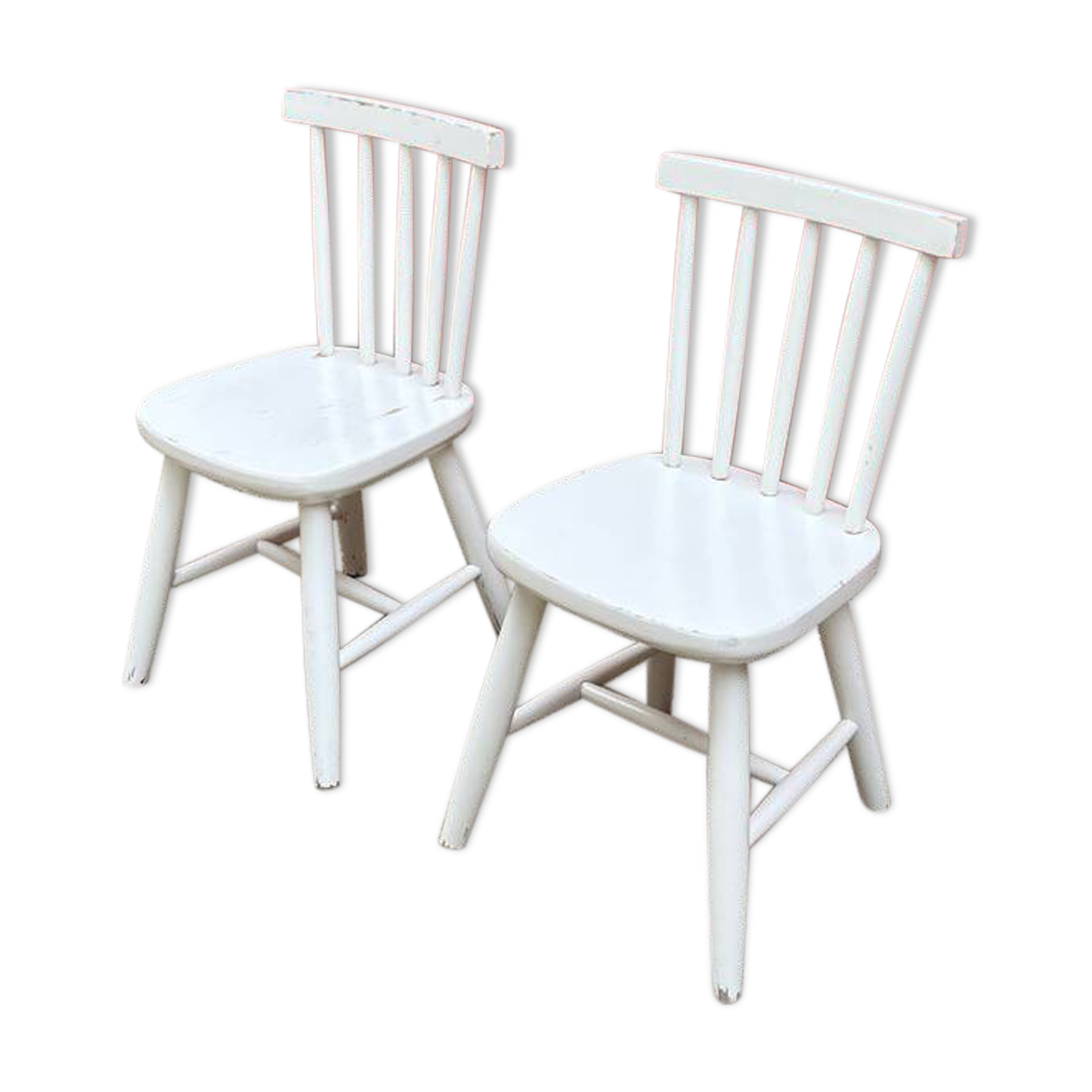 Pair of kids bistro chairs in great vintage condition