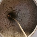 Small ceramic hanging lamp, by Danish Axel Larsen for his own company Axella,stamped inside the lamp