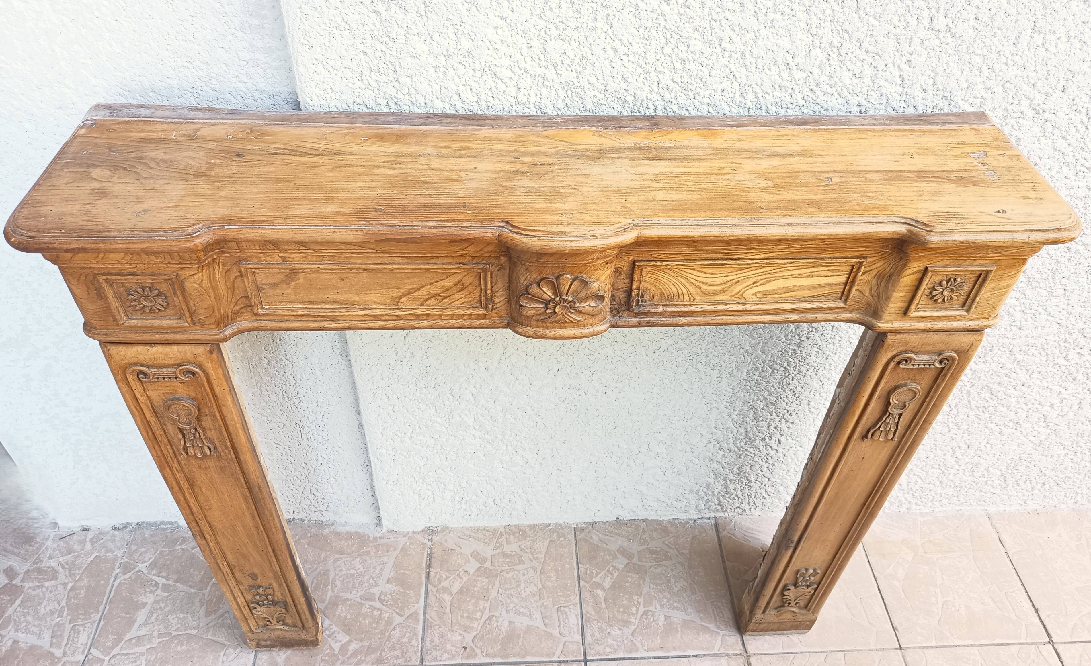 Oak mantelpiece