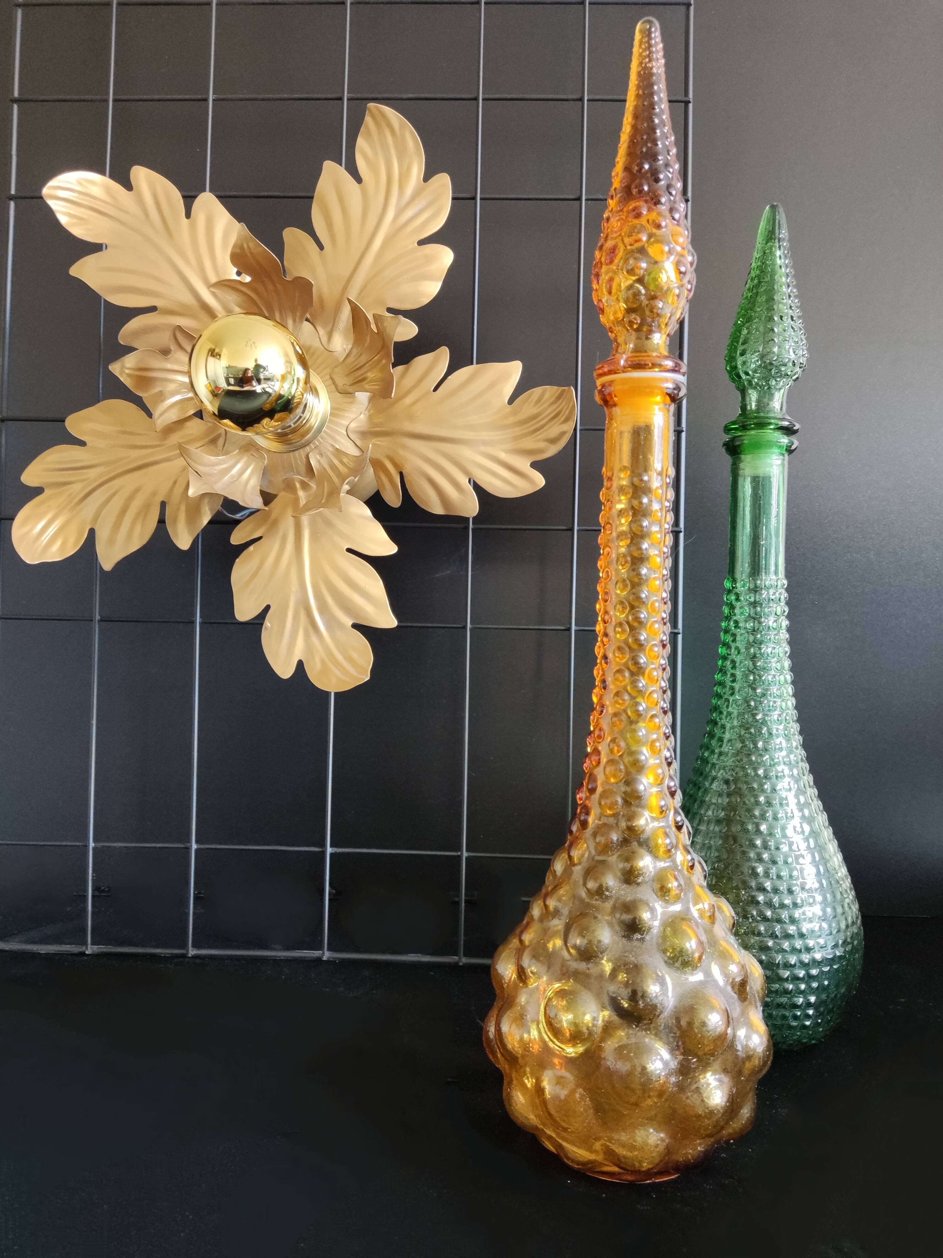 Applique feuilles 2 corolles