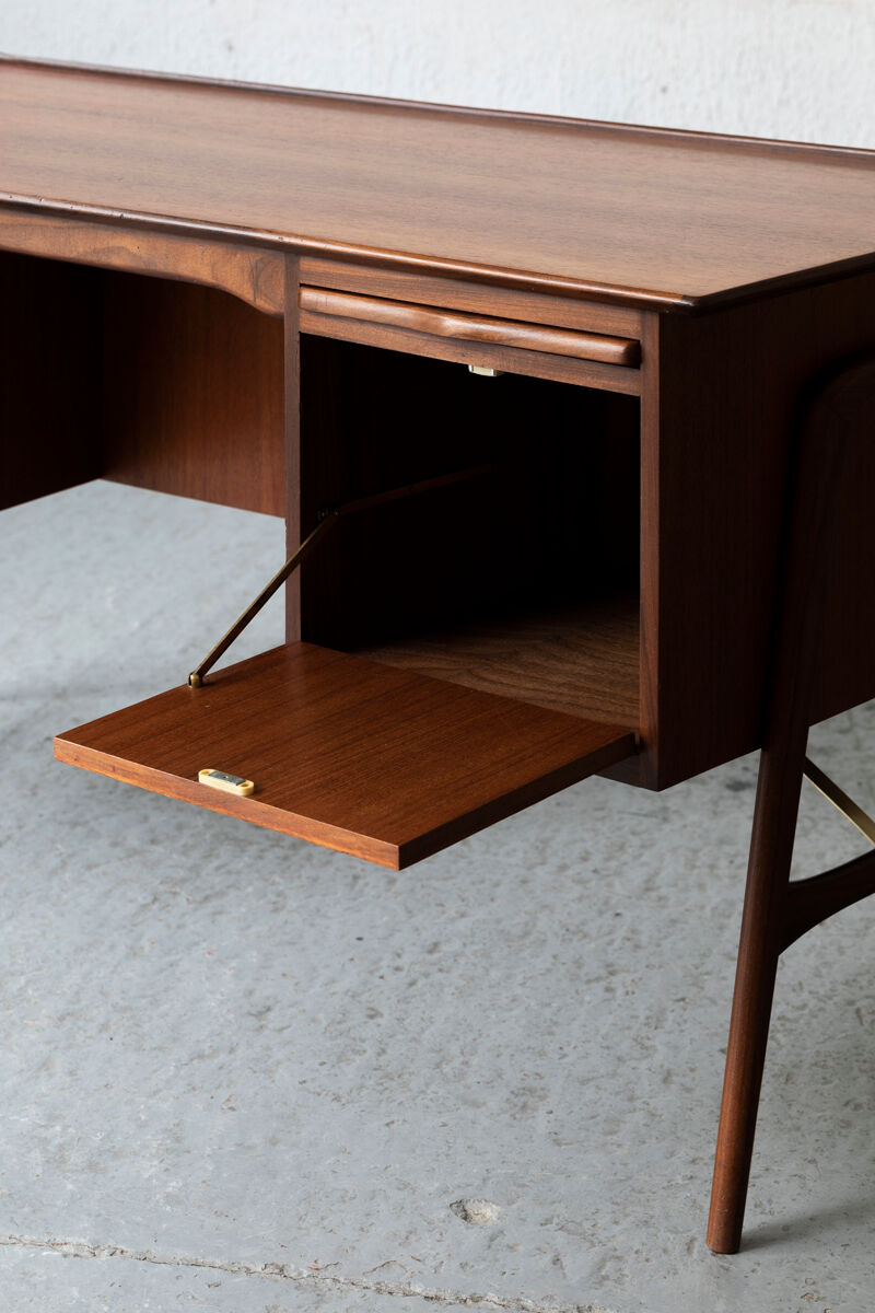 Bureau de Louis Van Teeffelen pour Wébé design hollandais, années 1950