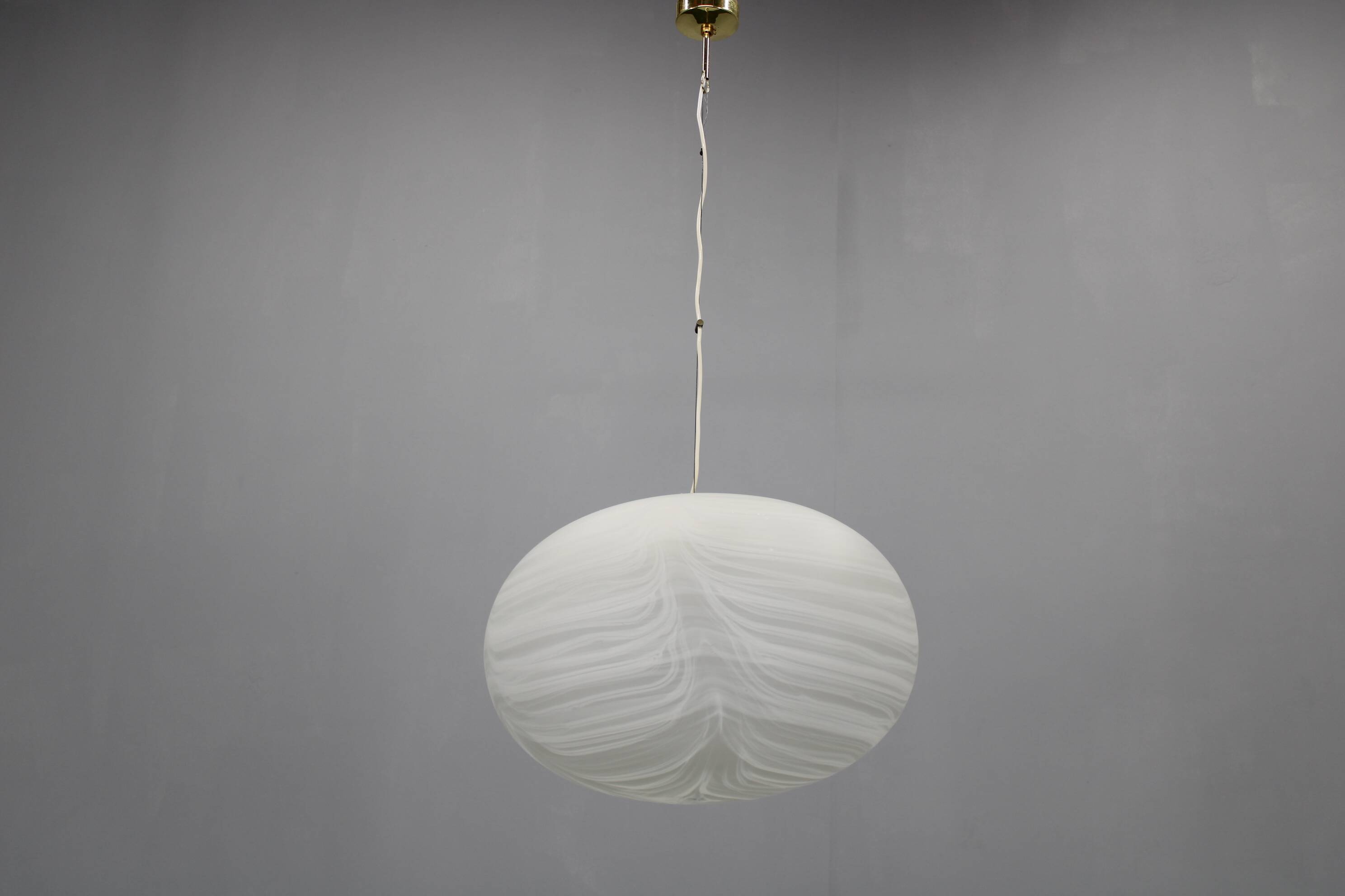 1970s Glass Pendant, Italy