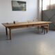Large oak coffee table