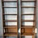 Pair of oak shelves