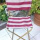 Suite de trois chaise pliante de camping Lafuma vintage années 70