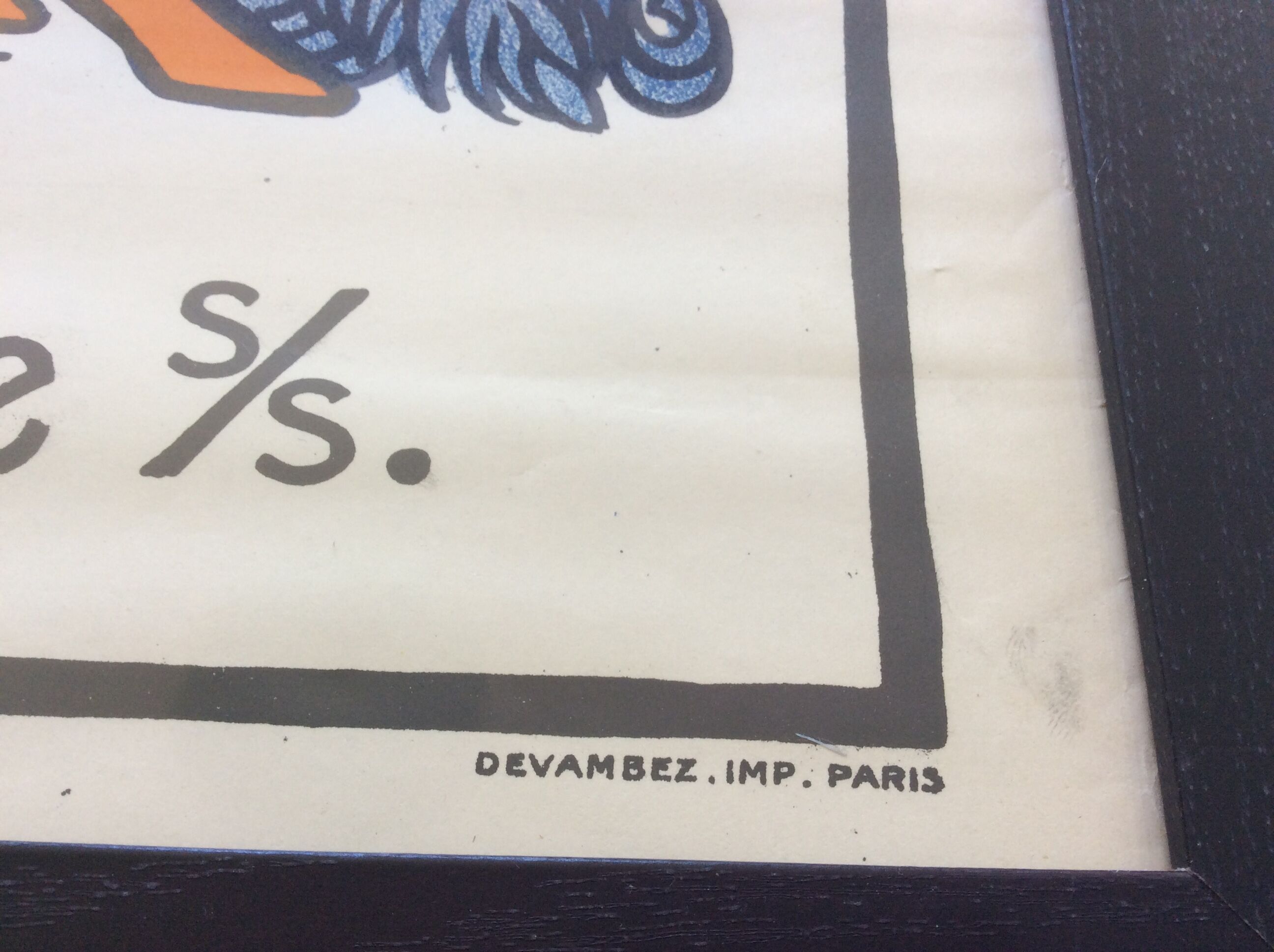 Original lithography anis la comete ill. joseph hemard 60 x 80 cm 1925 pastis