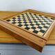 Reversible vintage wooden game board