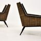 Paire de fauteuils des années 1950, Tchécoslovaquie