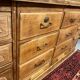 Antique oak hardware cabinet