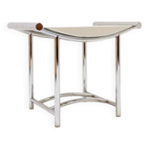 Table d'appoint en chrome tubulaire