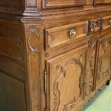 19th century 2-body sideboard in light oak
