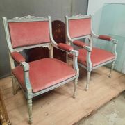 Paire de fauteuil de style Louis XVI