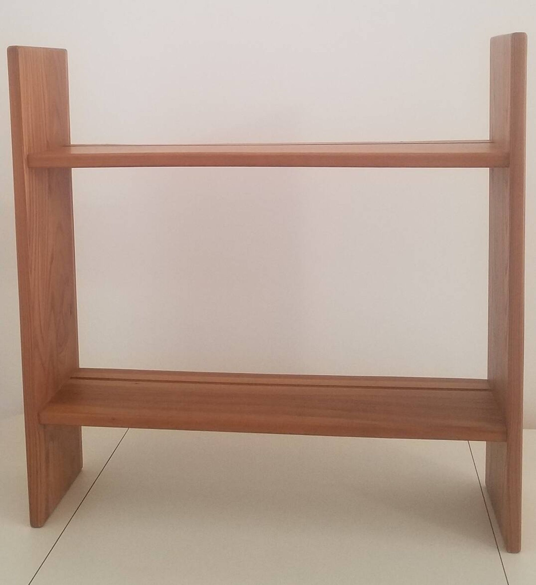 Vintage solid elm shelf