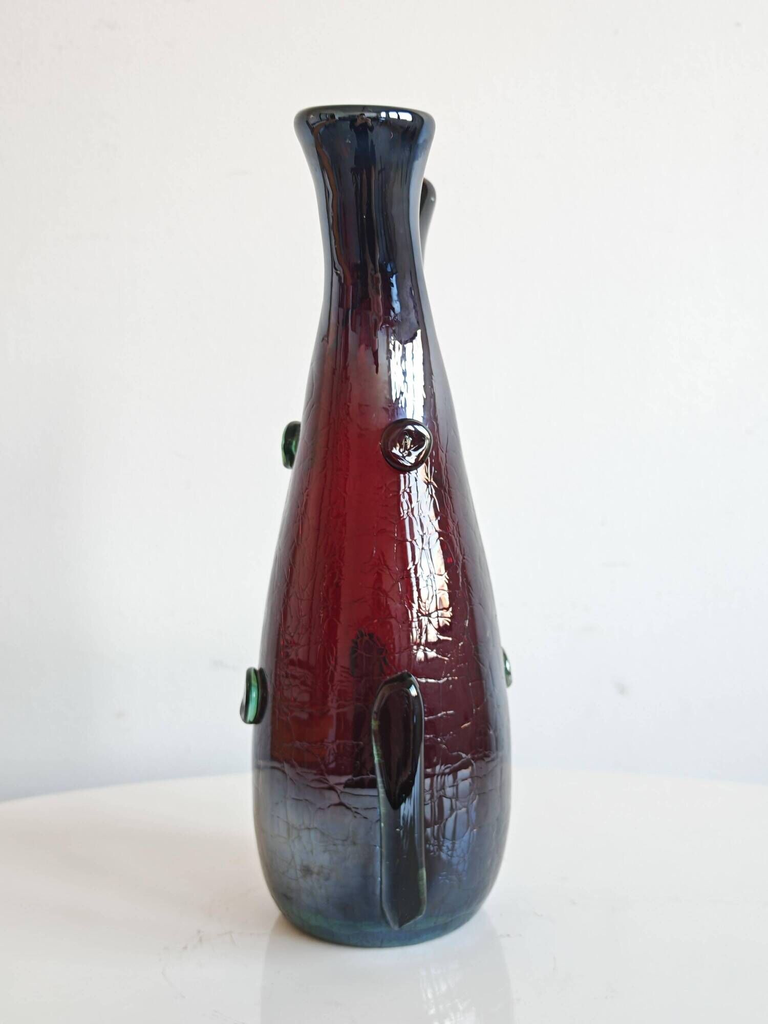 Vase en verre de Murano Mid Century Modern par Luciano Ferro 1950s
