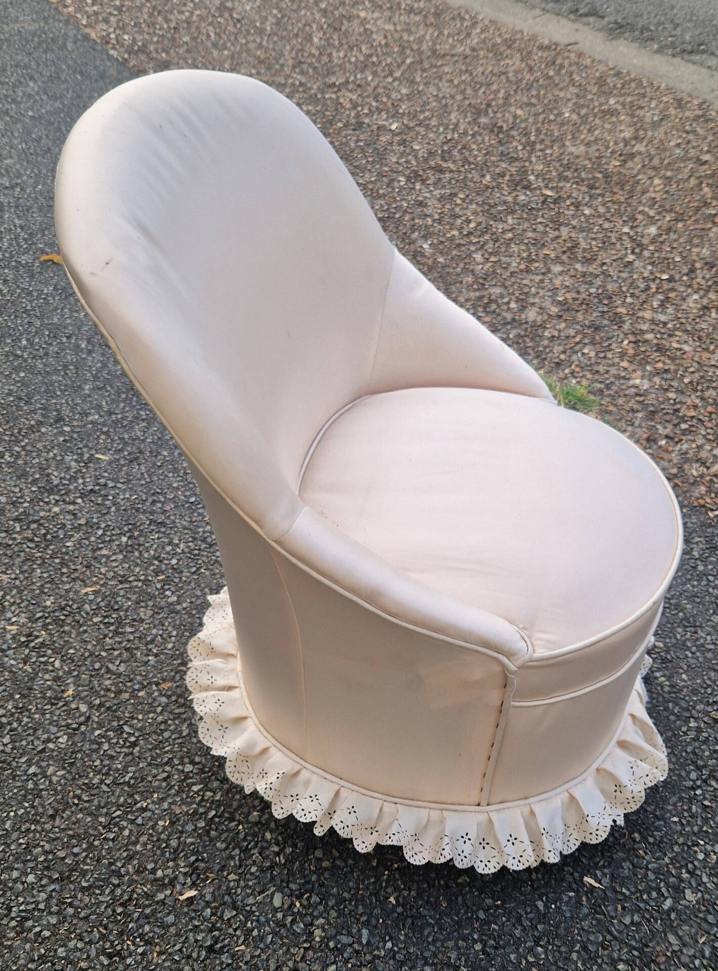 vintage fabric seat