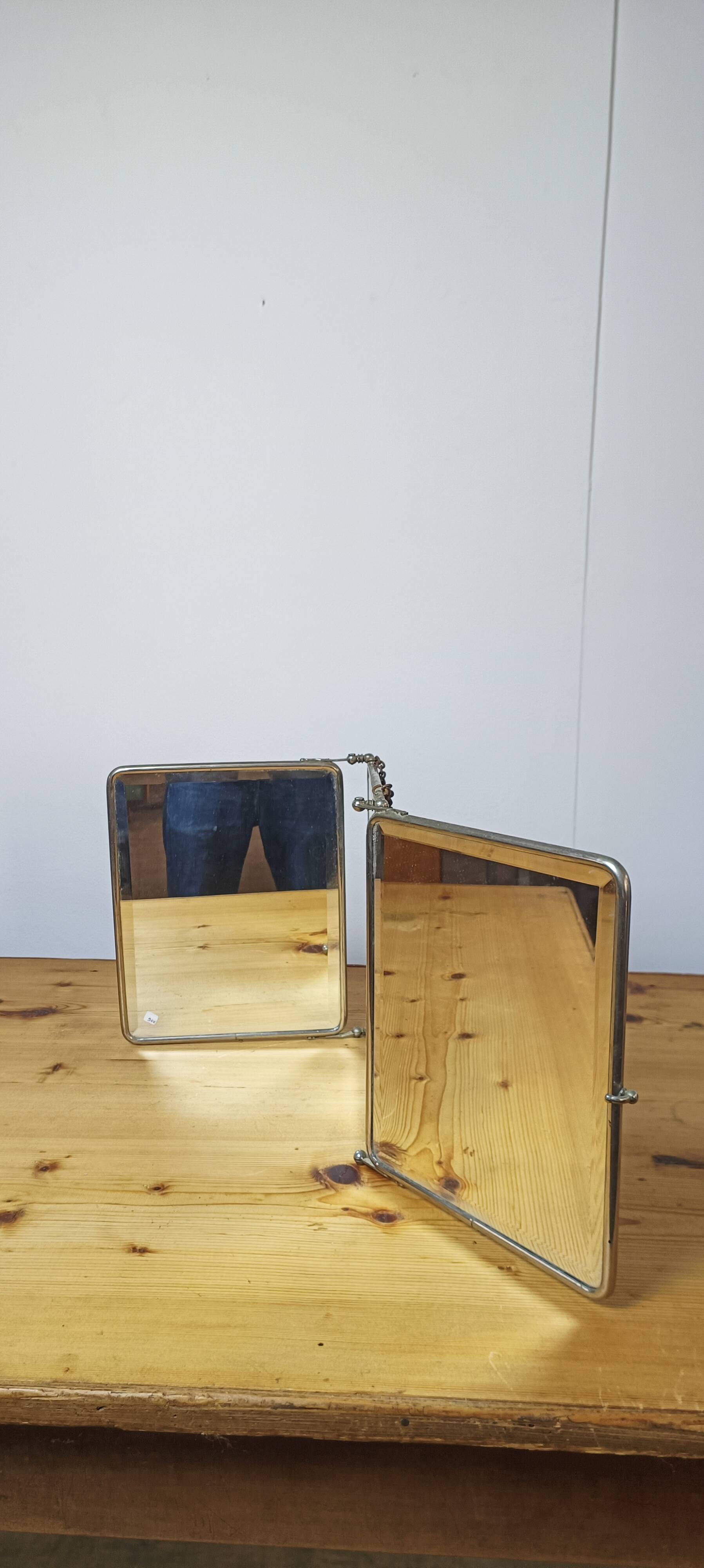 Large triptych mirror