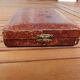 Old vintage leather leather set chess set