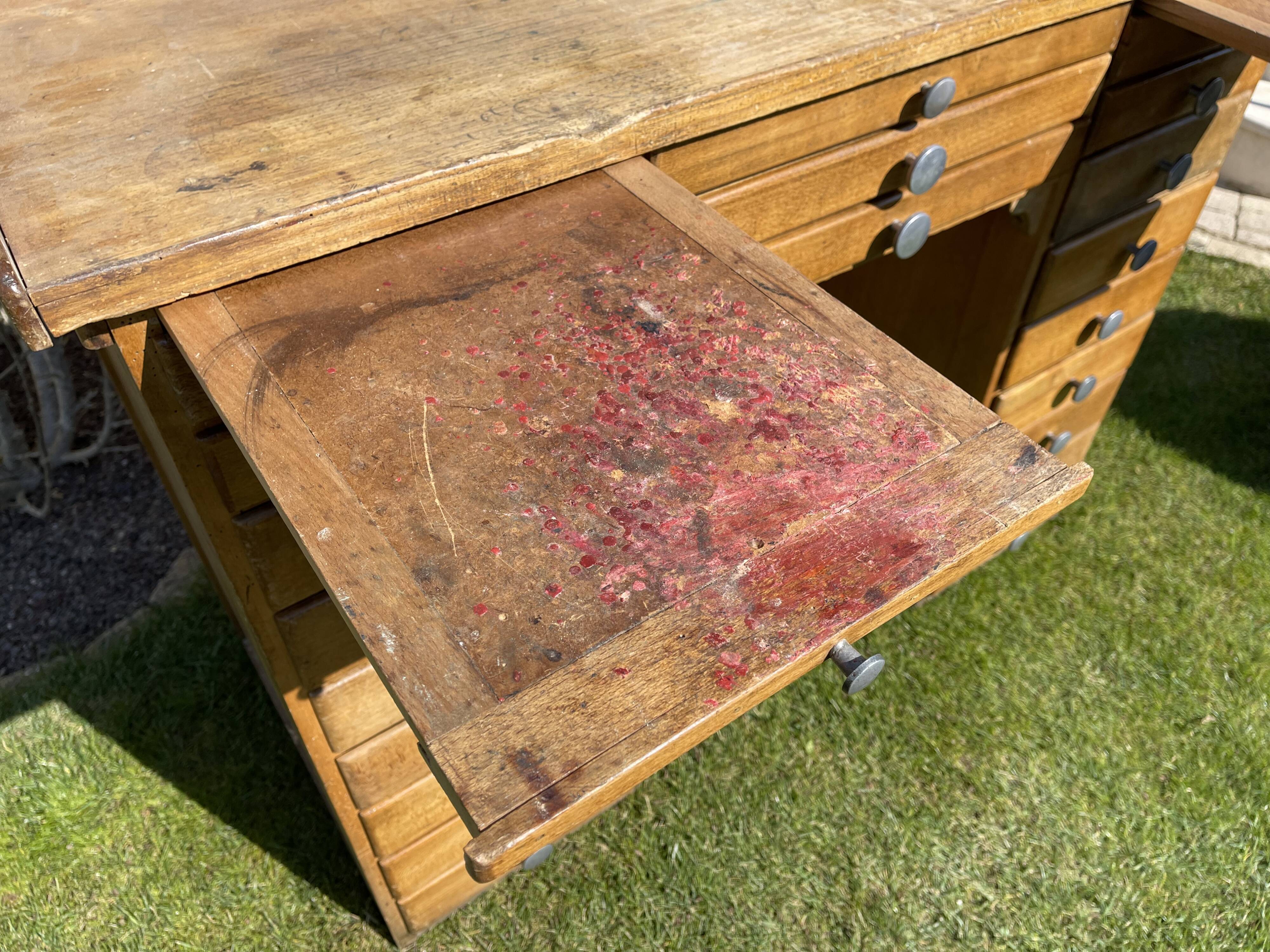 Watchmaker's workbench in beech