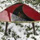 Tripod tripod triangular tray table in vintage glass 50/60s