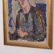 Original XL Swedish oil on canvas – portrait by Pär Thorell – dated 1955 – vintage & framed – 93 × 76 cm