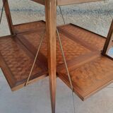 Louis XVI style tea table in cube marquetry