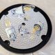 Space Age Staff ceiling light with bubbled glass