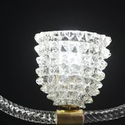 Extraordinary Clear Rostrato Murano Glass Chandelier by Barovier & Toso, 19