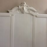 Painted wooden old bedhead