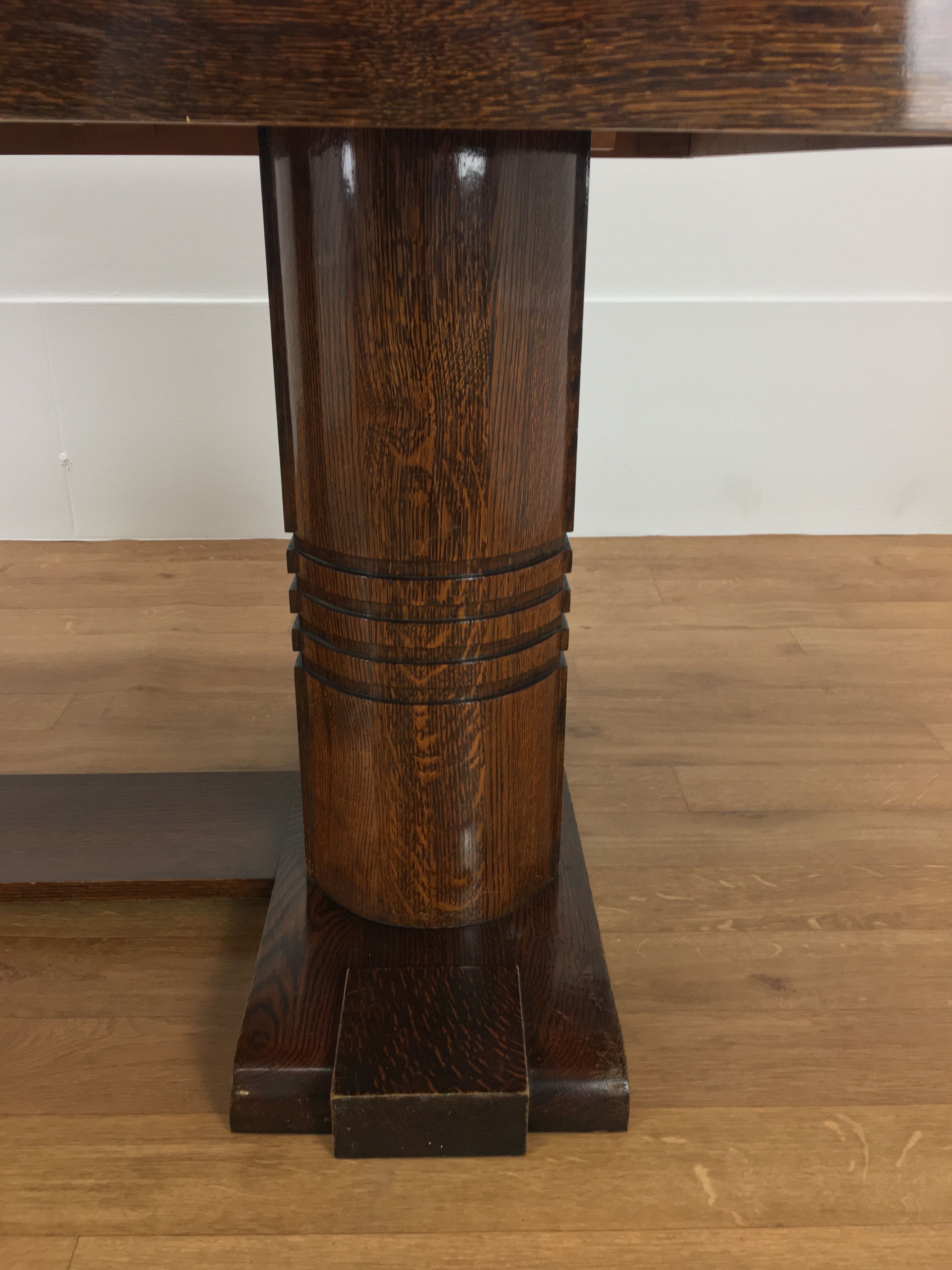 Massive and expandable art deco brutalist table