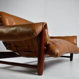 Mole sofa in leather by Sergio Rodrigues. 1960s Made in Brazil