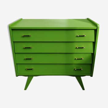 Commode vintage verte