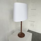 Lampe de table bois chêne années 70