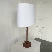 Lampe de table bois chêne années 70