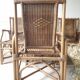 Set of 6 wicker armchairs