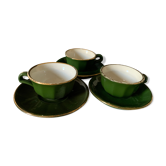 Lot de 3 tasses café vintage