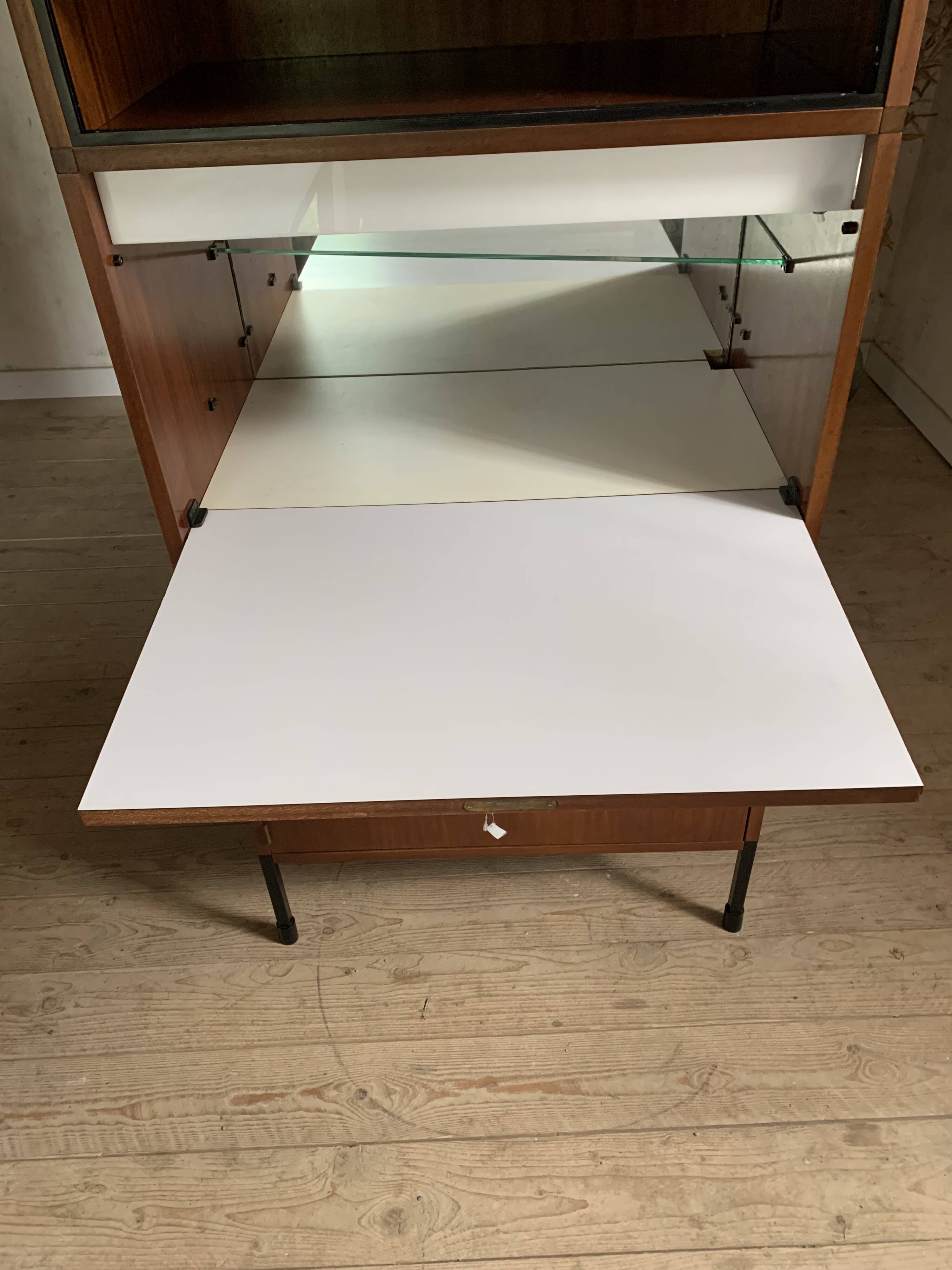 Vintage ARP Minvielle bar and secretary bookcase