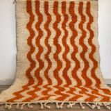 Traditional handmade Beni Ouraine rug, size 140 x 260 cm