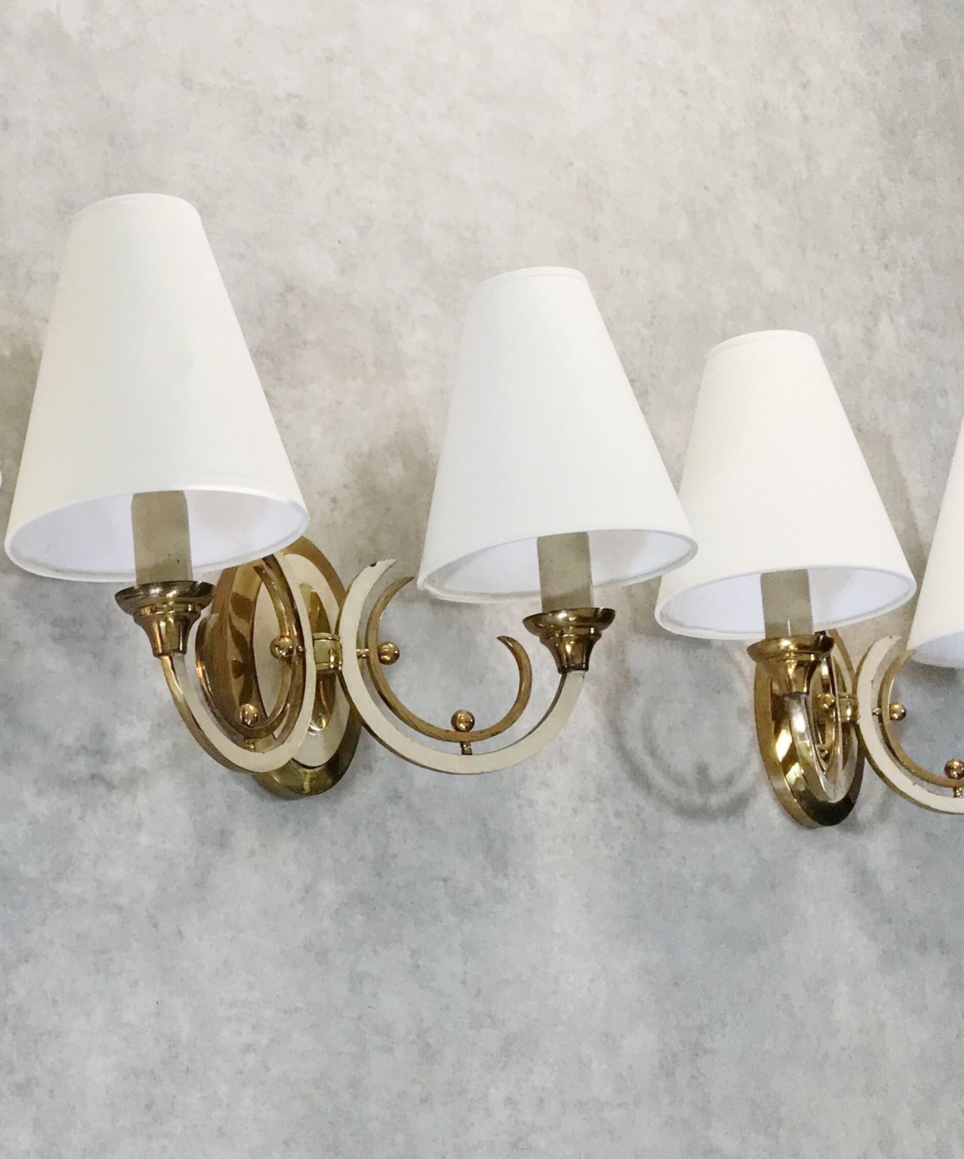 Pair wall light chic shabby, neo classic of 1930.