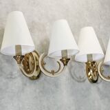 Paire d’appliques shabby chic Néo Classique de 1930