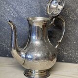Silver metal teapot