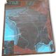 Map geography France. MDI vintage Edition