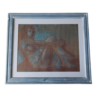 Michel Moskovchenko pastel painting Female Nude