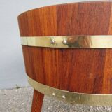 Mid-century Scandinavian solid teak planter