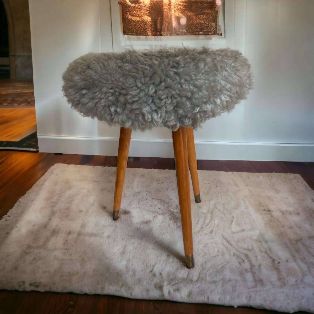 Tabouret moelleux vintage / tabouret / pouf