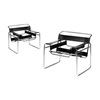 Wassily Marcel Breuer armchairs 1980