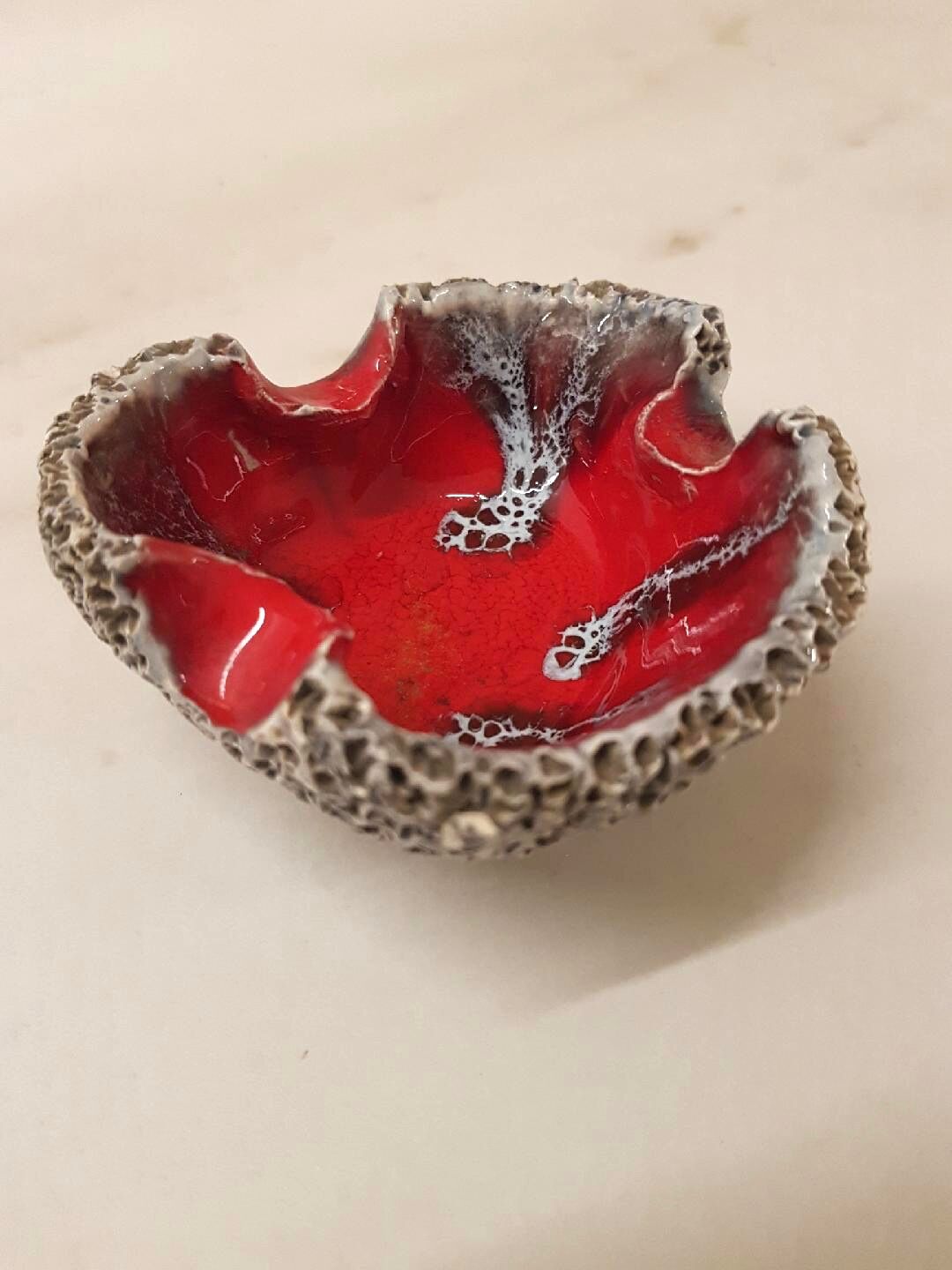 70s ceramic ashtray
